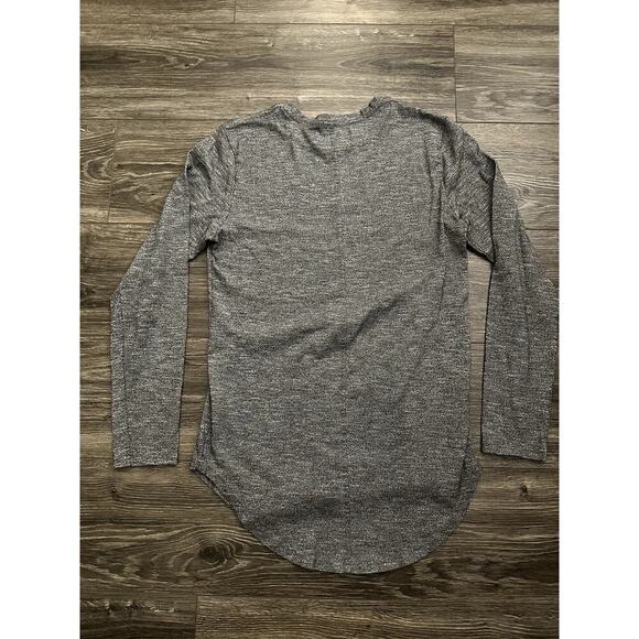 Pacsun Longer Fit Long Sleeve Shirt size Small Gray - Picture 6 of 6